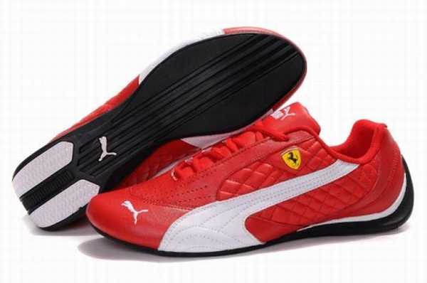 basket puma homme rouge et noir