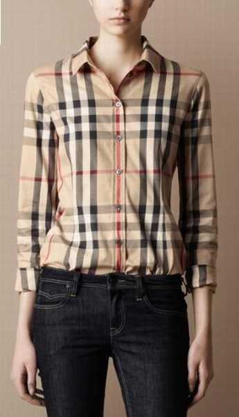 chemises femme burberry