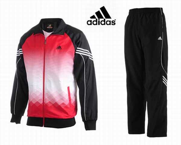 jogging adidas rouge et noir