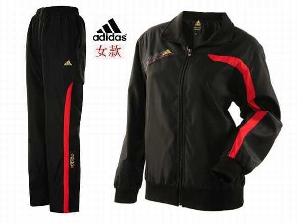 ensemble adidas noir et rose