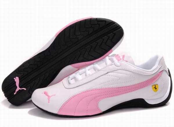 ballerine puma noir et rose