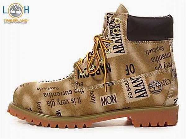 timberland homme blanche et or