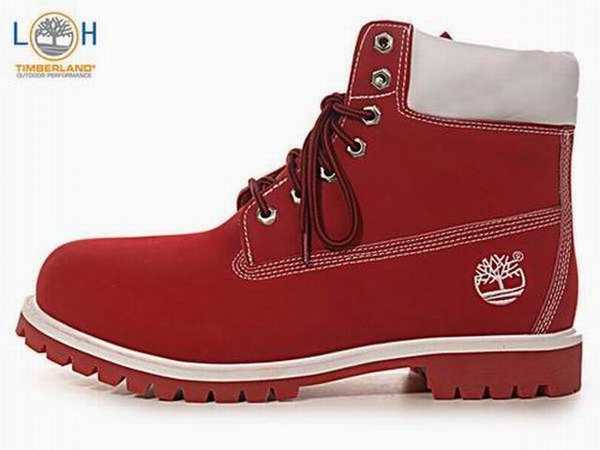 timberland rouge homme